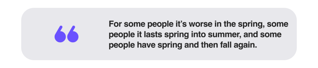 Allergy season myths